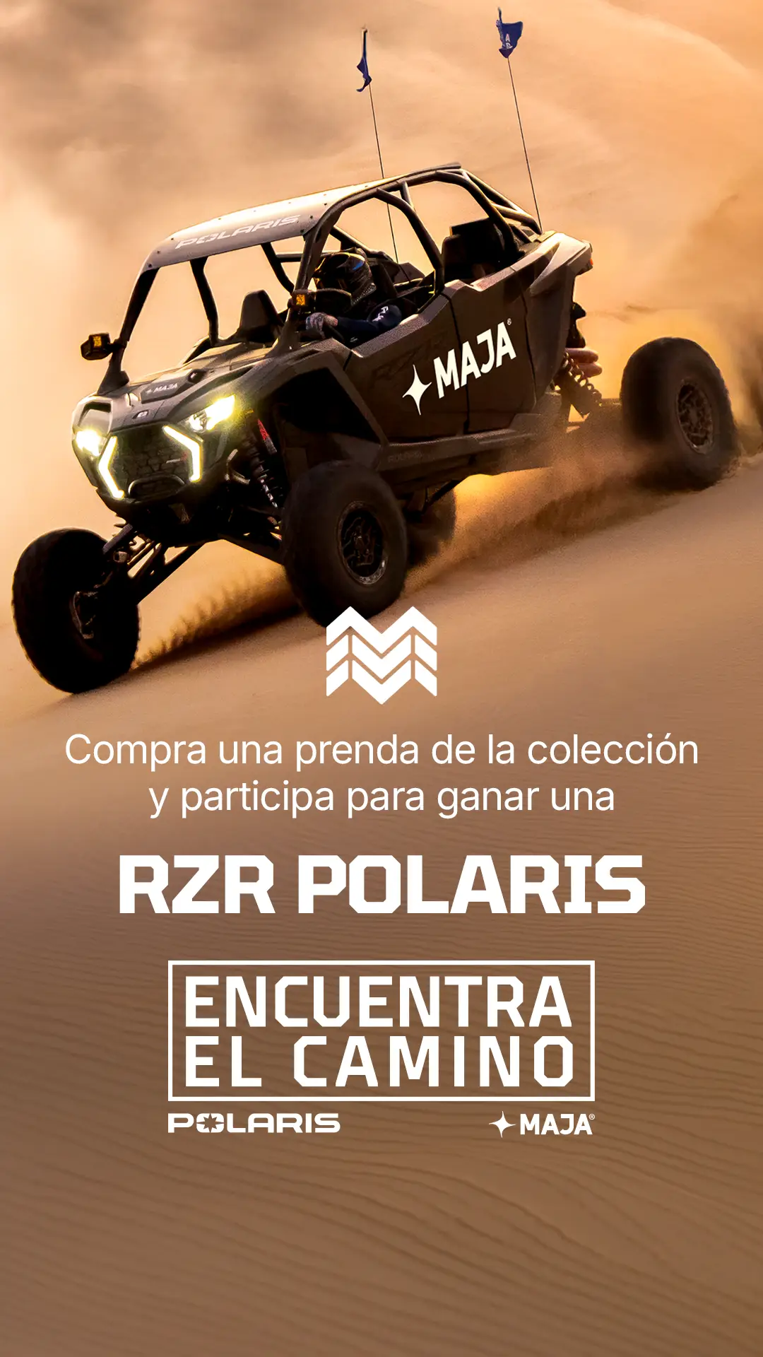 Compra una prenda de la colección y participa para ganar una RZR Polaris